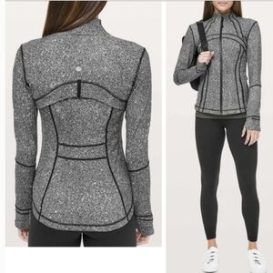 Lululemon Define Jacket Sz 4 Luon Women's Heathered Black Full Zip Slim Layering